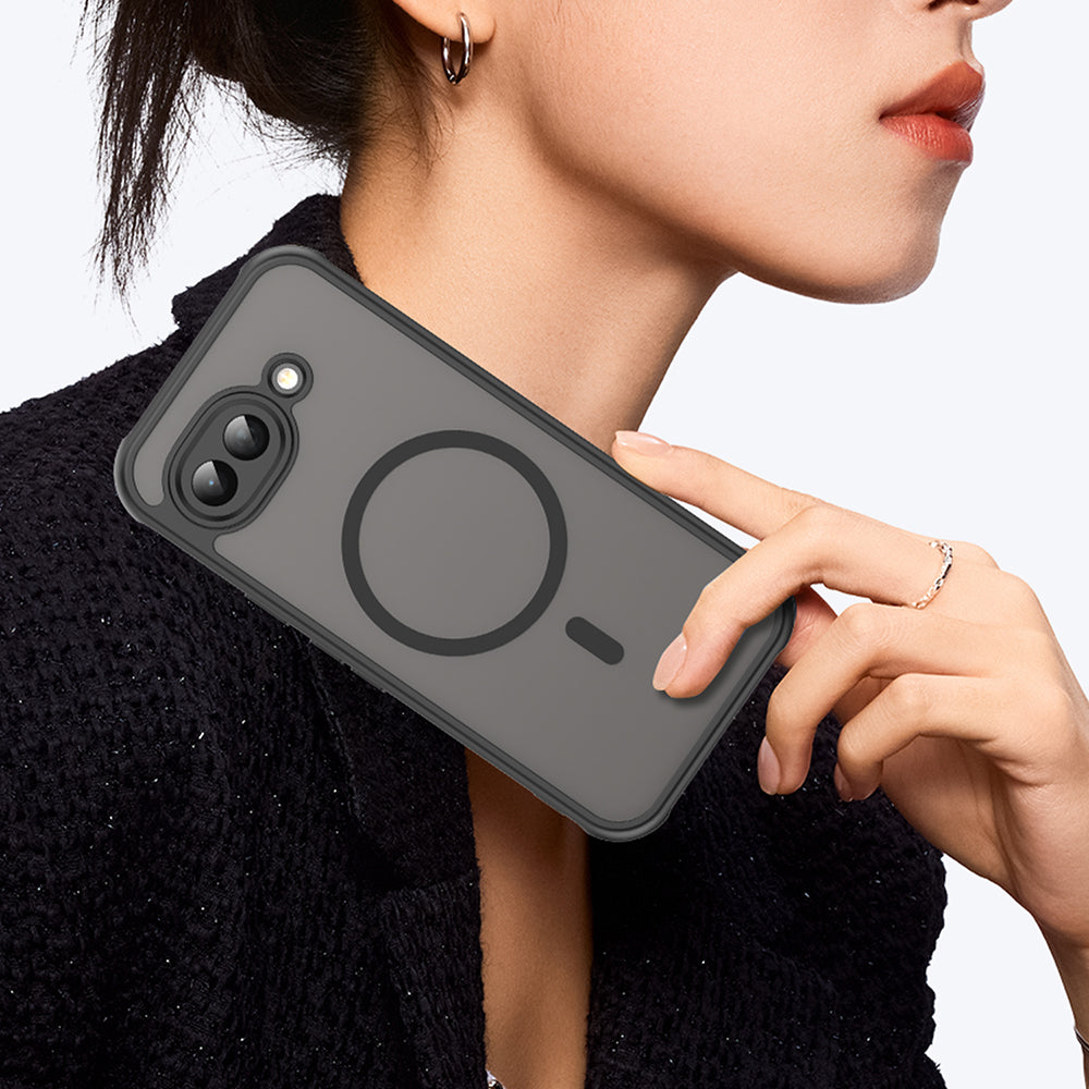 Husa MagSafe pentru Google Pixel 10a, Techsuit, HaloFrost II, Neagra