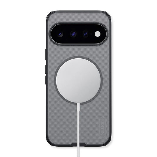 Husa MagSafe pentru Google Pixel 11, Nillkin, Super Shield Pro, Neagra Transparenta Satinata