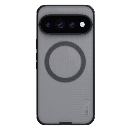 Husa MagSafe pentru Google Pixel 11 Pro, Nillkin, Super Shield Pro, Neagra Transparenta Satinata