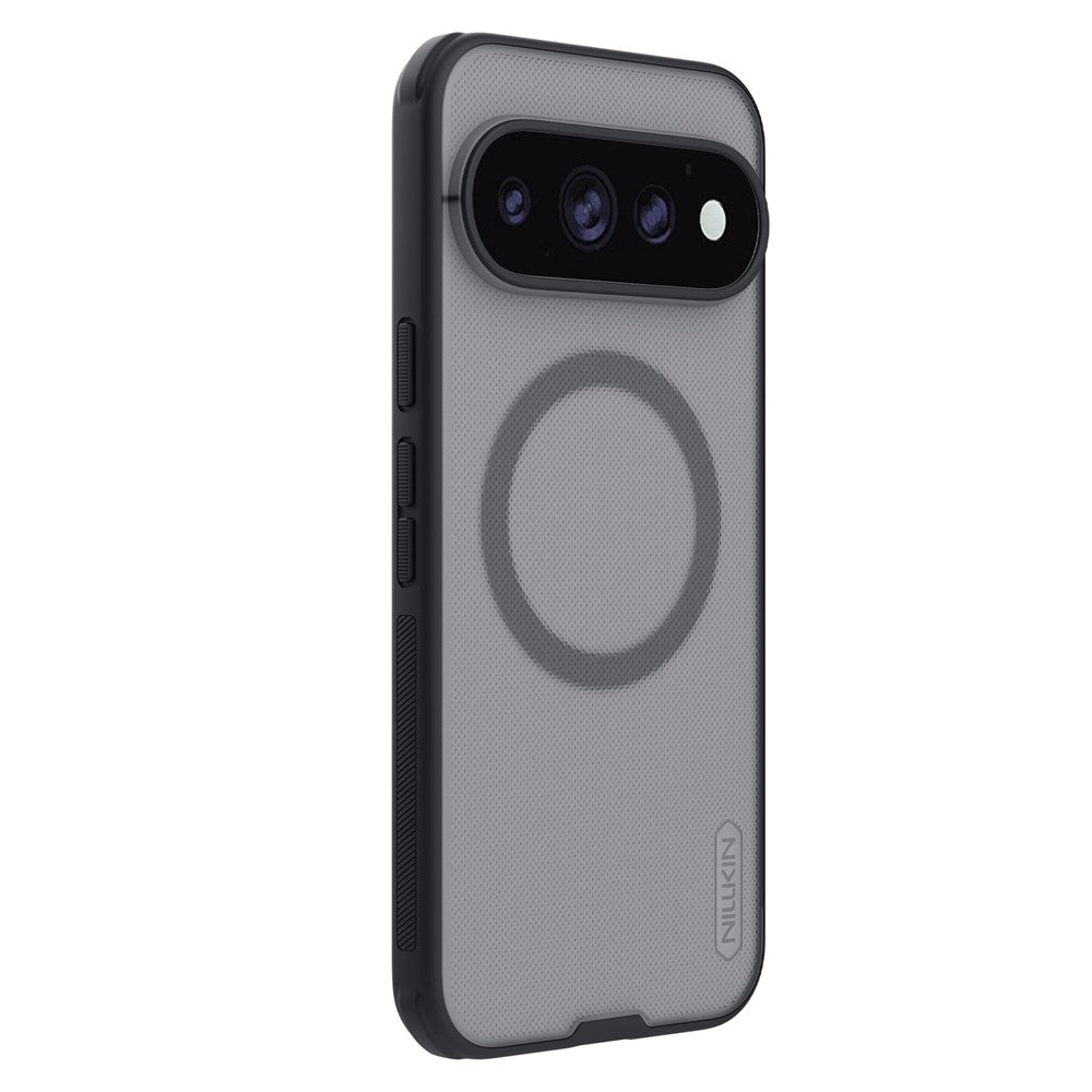 Husa MagSafe pentru Google Pixel 11 Pro, Nillkin, Super Shield Pro, Neagra Transparenta Satinata