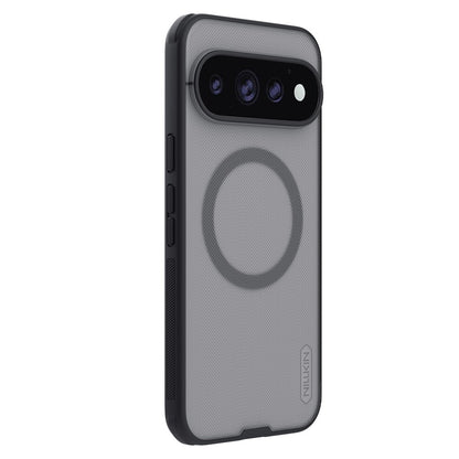 Husa MagSafe pentru Google Pixel 11 Pro, Nillkin, Super Shield Pro, Neagra Transparenta Satinata