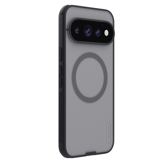 Husa MagSafe pentru Google Pixel 11 Pro, Nillkin, Super Shield Pro, Neagra Transparenta Satinata
