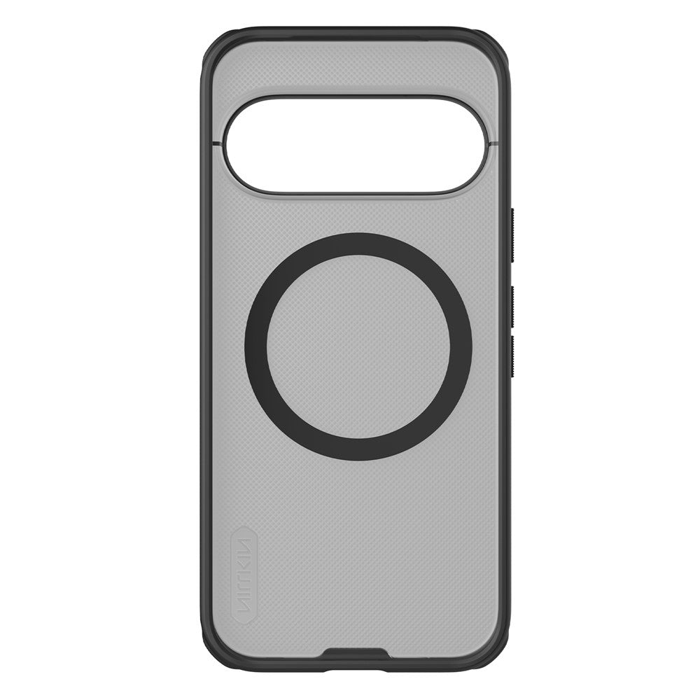 Husa MagSafe pentru Google Pixel 11 Pro, Nillkin, Super Shield Pro, Neagra Transparenta Satinata