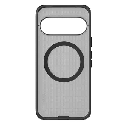 Husa MagSafe pentru Google Pixel 11 Pro, Nillkin, Super Shield Pro, Neagra Transparenta Satinata