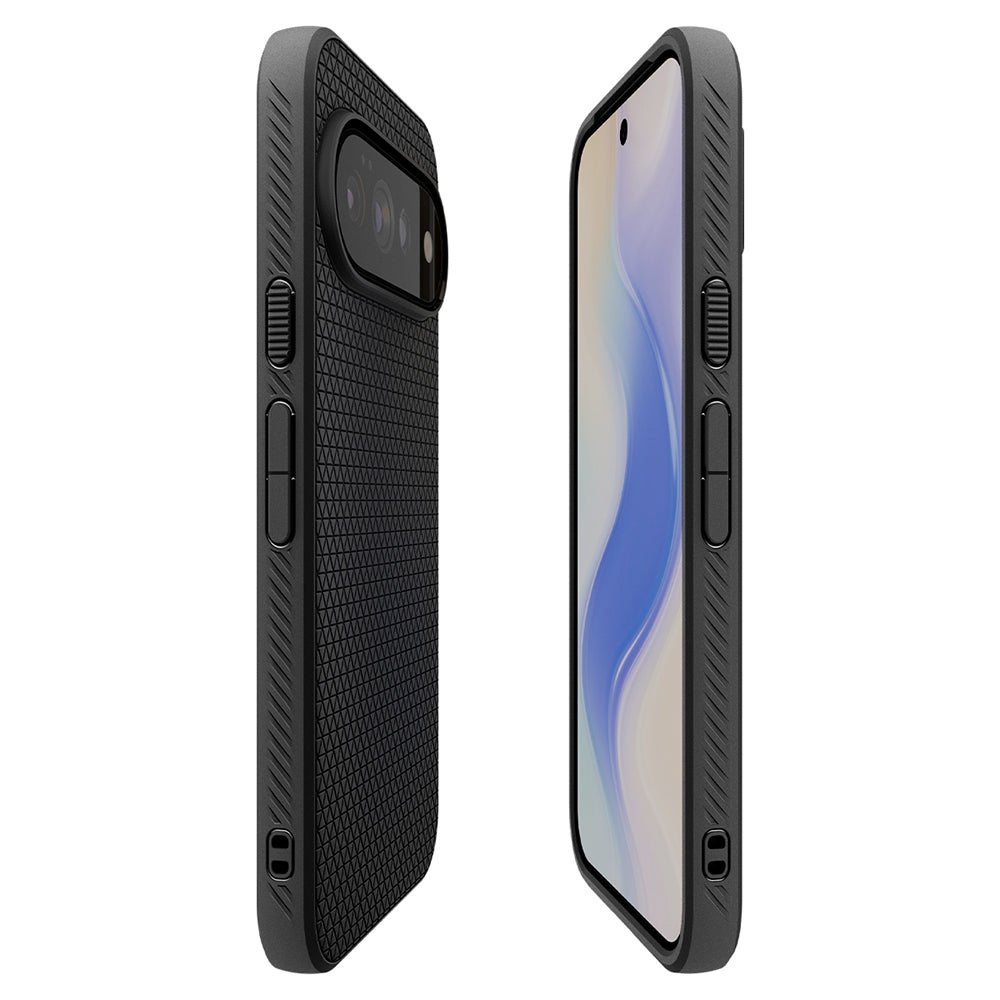 Husa MagSafe pentru Google Pixel 11 Pro, Spigen, Liquid Air, Neagra Mata ACS11429