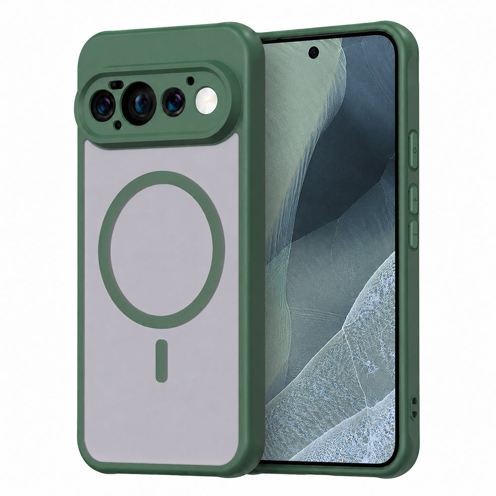 Husa MagSafe pentru Google Pixel 11 Pro, Techsuit, HaloFrost II, Verde