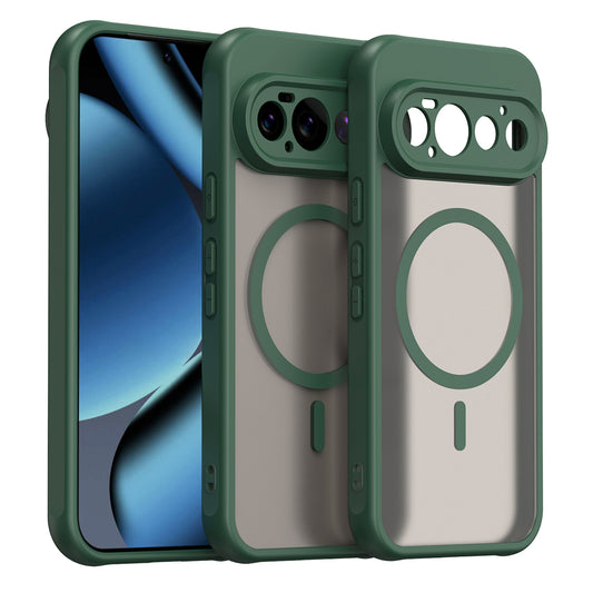 Husa MagSafe pentru Google Pixel 11 Pro, Techsuit, HaloFrost II, Verde