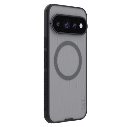 Husa MagSafe pentru Google Pixel 11 Pro XL, Nillkin, Super Shield Pro, Neagra Transparenta Satinata