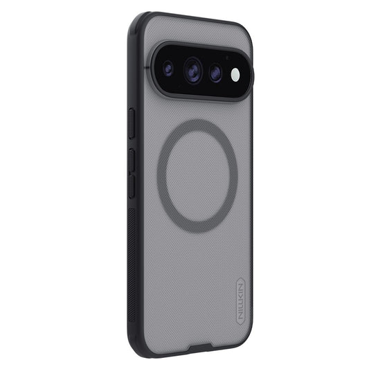 Husa MagSafe pentru Google Pixel 11 Pro XL, Nillkin, Super Shield Pro, Neagra Transparenta Satinata