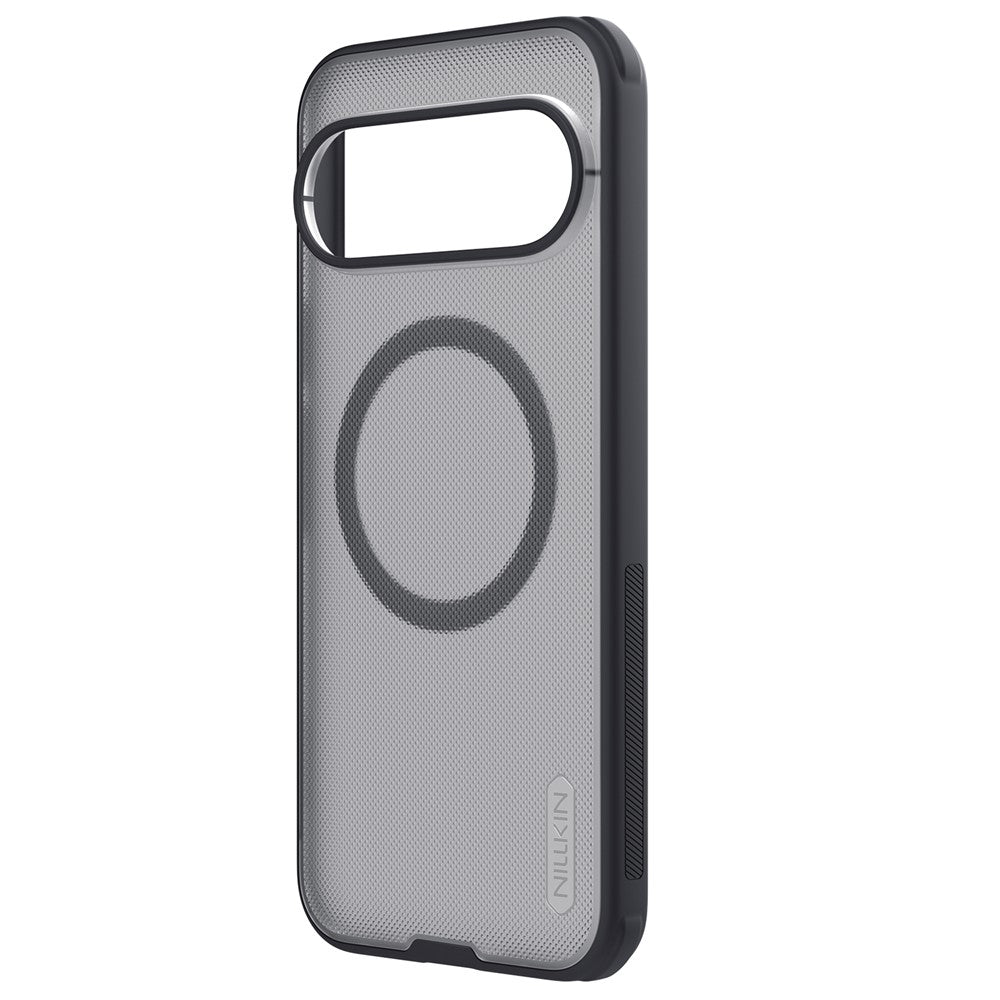 Husa MagSafe pentru Google Pixel 11 Pro XL, Nillkin, Super Shield Pro, Neagra Transparenta Satinata