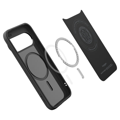 Husa MagSafe pentru Google Pixel 11 Pro XL, Spigen, Liquid Air, Neagra Mata ACS11449