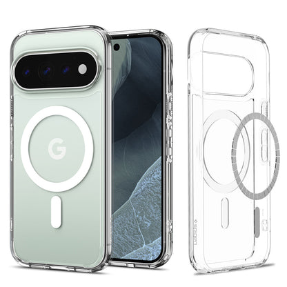 Husa MagSafe pentru Google Pixel 11 Pro XL, Spigen, Ultra Hybrid, Transparenta Alba ACS11451
