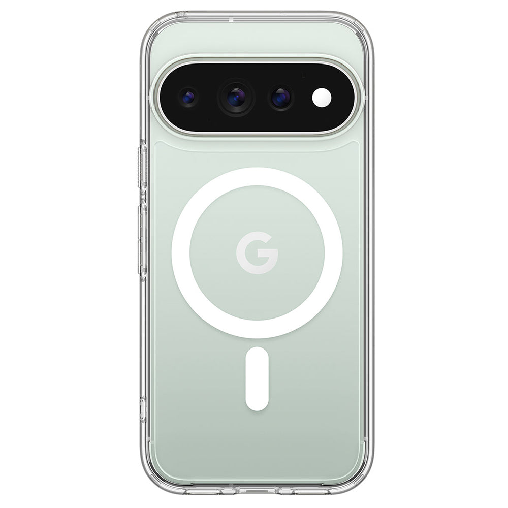 Husa MagSafe pentru Google Pixel 11 Pro XL, Spigen, Ultra Hybrid, Transparenta Alba ACS11451