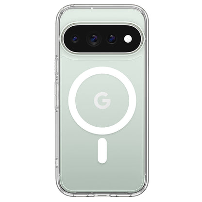 Husa MagSafe pentru Google Pixel 11 Pro XL, Spigen, Ultra Hybrid, Transparenta Alba ACS11451