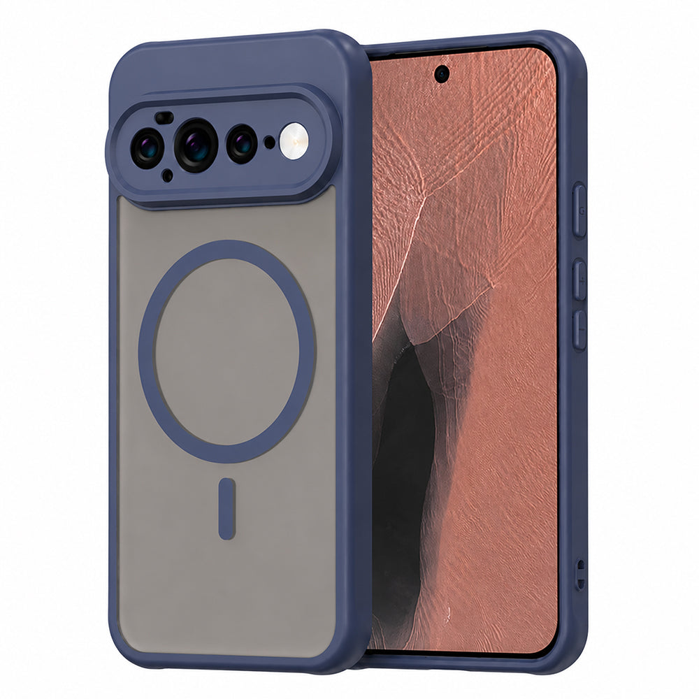 Husa MagSafe pentru Google Pixel 11 Pro XL, Techsuit, HaloFrost II, Bleumarin