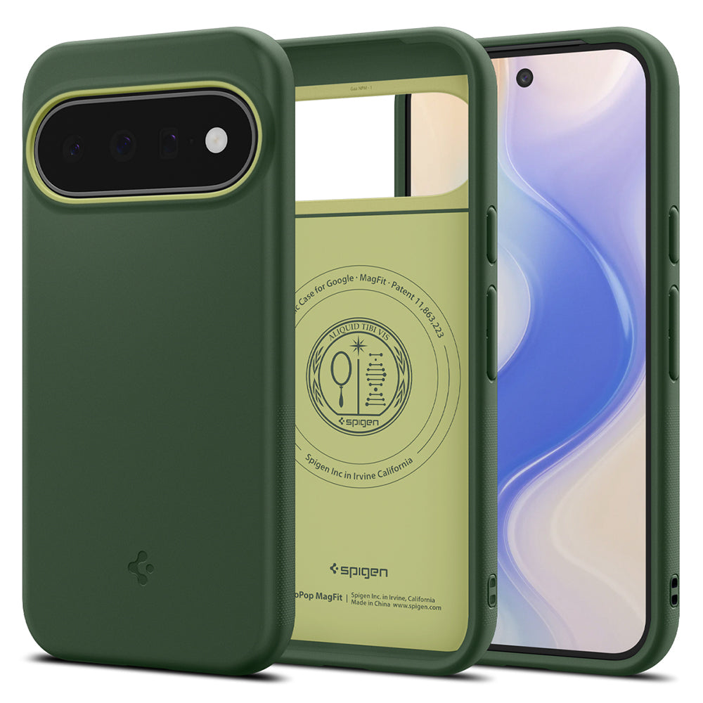 Husa MagSafe pentru Google Pixel 11, Spigen, Caseology Nano Pop, Verde ACS11446