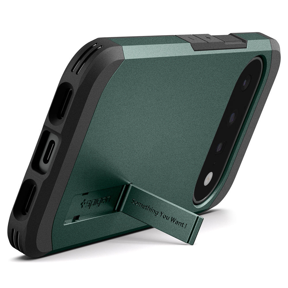 Husa MagSafe pentru Google Pixel 11, Spigen, Tough Armor, Verde ACS11854