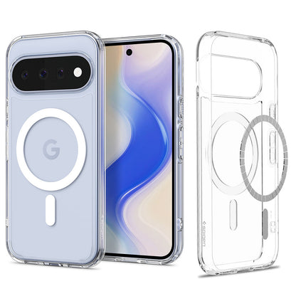 Husa MagSafe pentru Google Pixel 11, Spigen, Ultra Hybrid, Transparenta Alba ACS11441