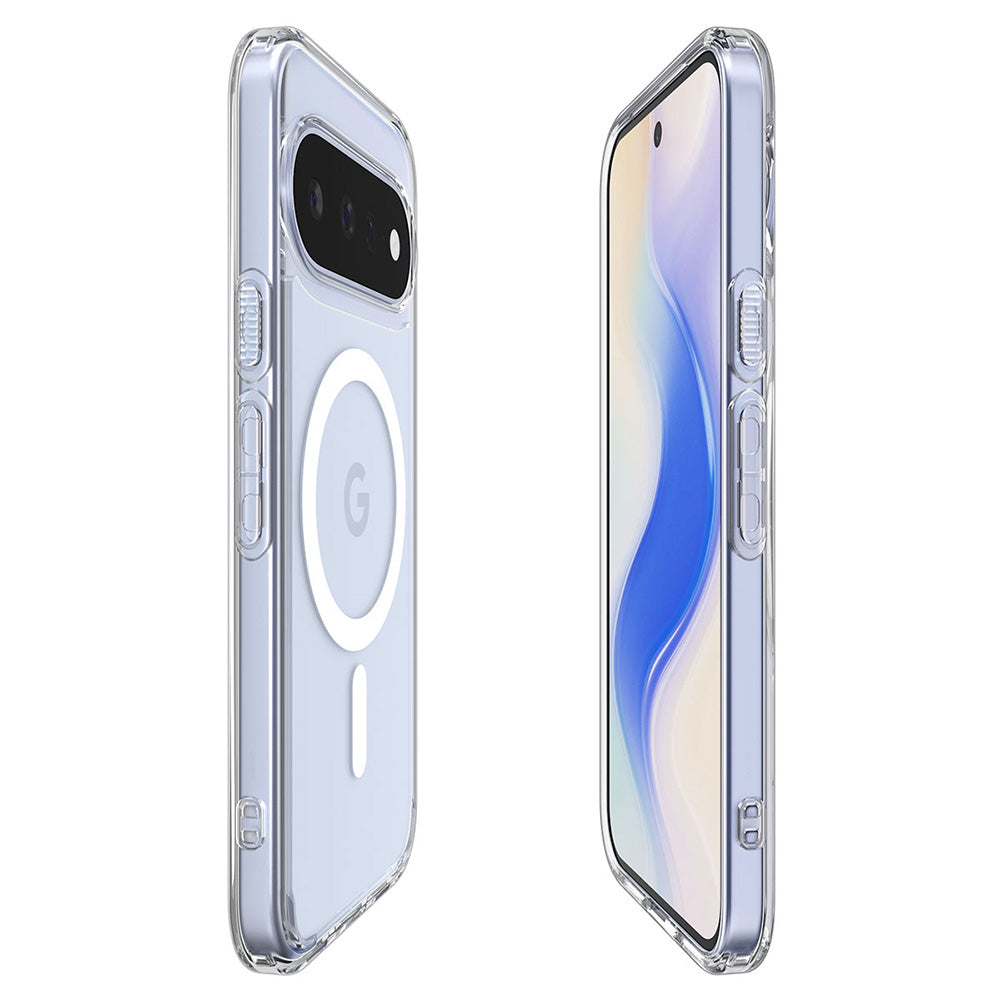 Husa MagSafe pentru Google Pixel 11, Spigen, Ultra Hybrid, Transparenta Alba ACS11441