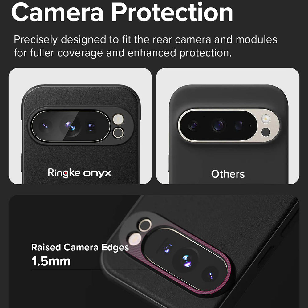 Husa MagSafe pentru Google Pixel 9 Pro, Ringke, Onyx, Neagra