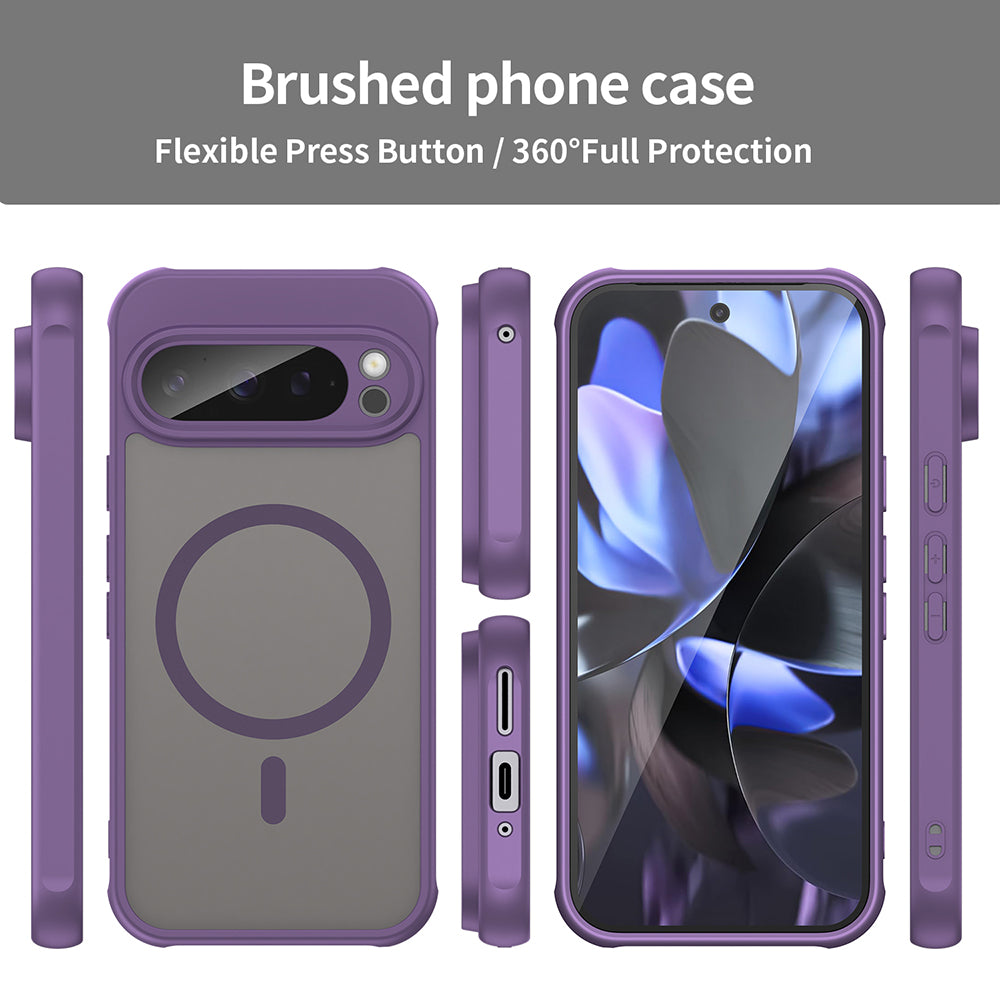Husa MagSafe pentru Google Pixel 9 Pro, Techsuit, HaloFrost II, Mov