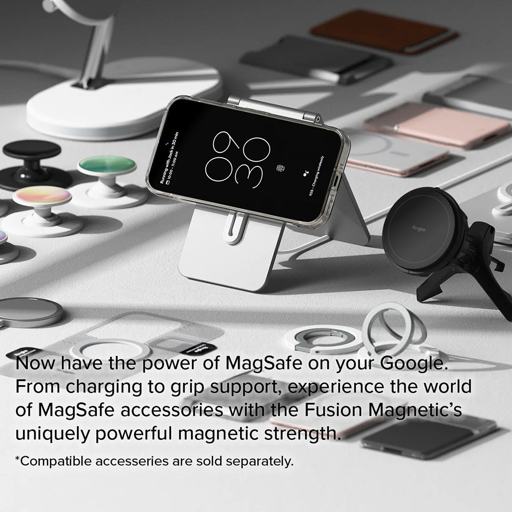 Husa MagSafe pentru Google Pixel 9 Pro XL, Ringke, Fusion, Transparenta