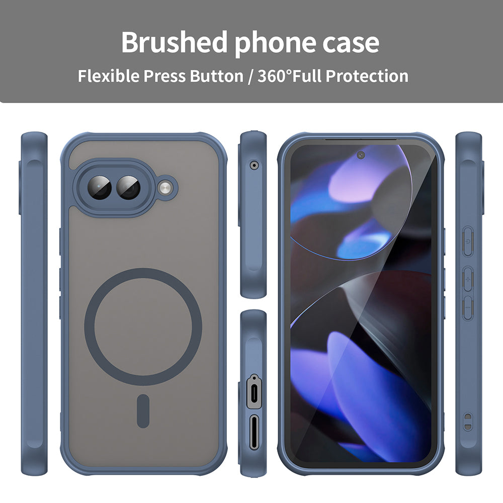 Husa MagSafe pentru Google Pixel 9a, Techsuit, HaloFrost II, Bleumarin