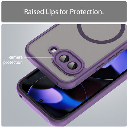 Husa MagSafe pentru Google Pixel 9a, Techsuit, HaloFrost II, Mov