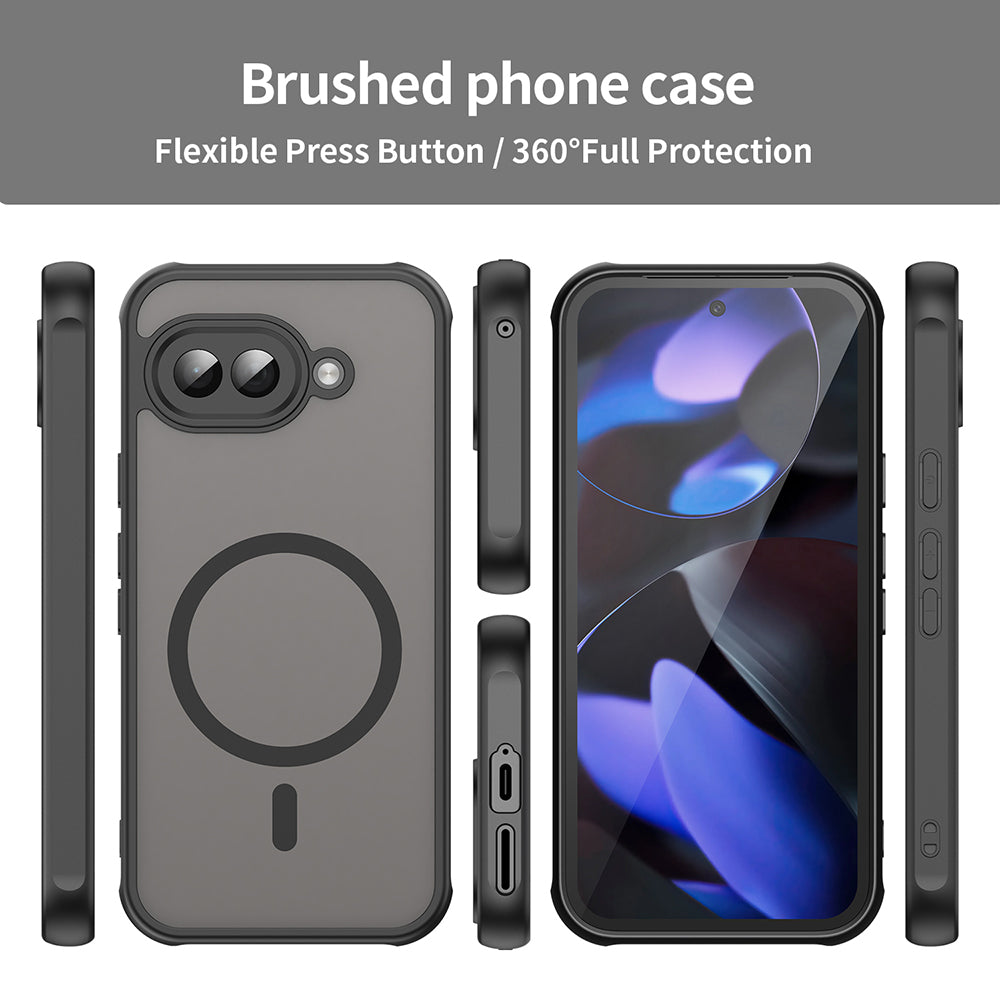 Husa MagSafe pentru Google Pixel 9a, Techsuit, HaloFrost II, Neagra
