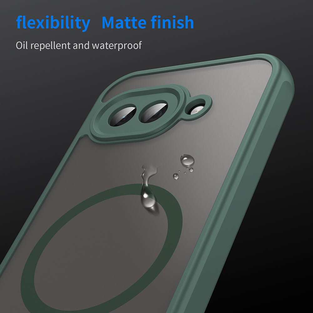 Husa MagSafe pentru Google Pixel 9a, Techsuit, HaloFrost II, Verde