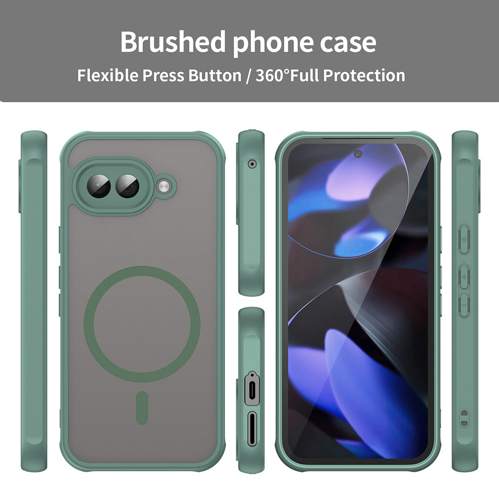 Husa MagSafe pentru Google Pixel 9a, Techsuit, HaloFrost II, Verde
