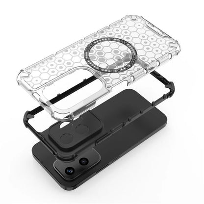 Husa MagSafe pentru Honor 200 Lite, Techsuit, HoneyComb Shield, Alba
