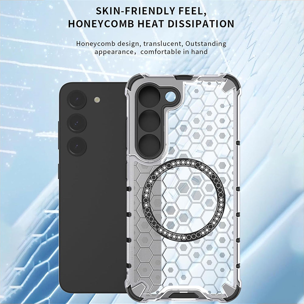 Husa MagSafe pentru Honor 400 Lite, Techsuit, HoneyComb Shield, Neagra