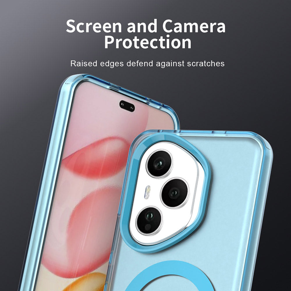Husa MagSafe pentru Honor 400 Pro, Techsuit, CandyCase, Albastra