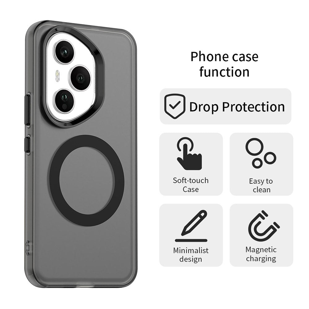 Husa MagSafe pentru Honor 400 Pro, Techsuit, CandyCase, Neagra