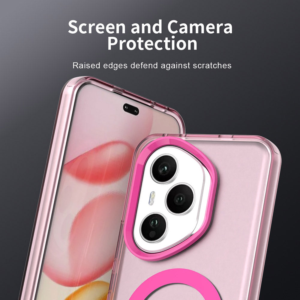 Husa MagSafe pentru Honor 400 Pro, Techsuit, CandyCase, Roz