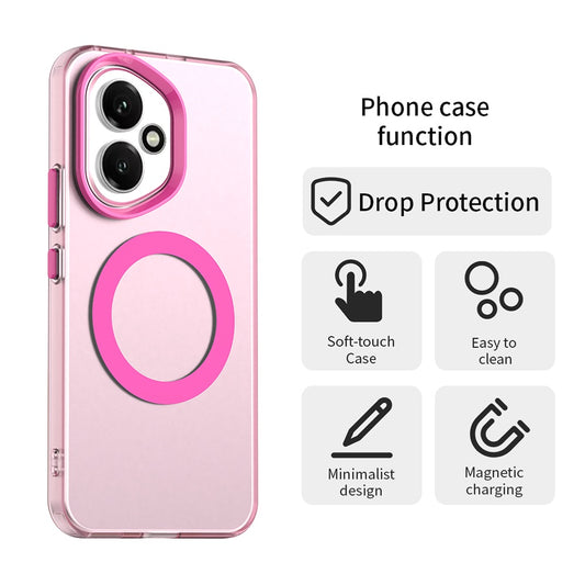 Husa MagSafe pentru Honor 400, Techsuit, CandyCase, Roz