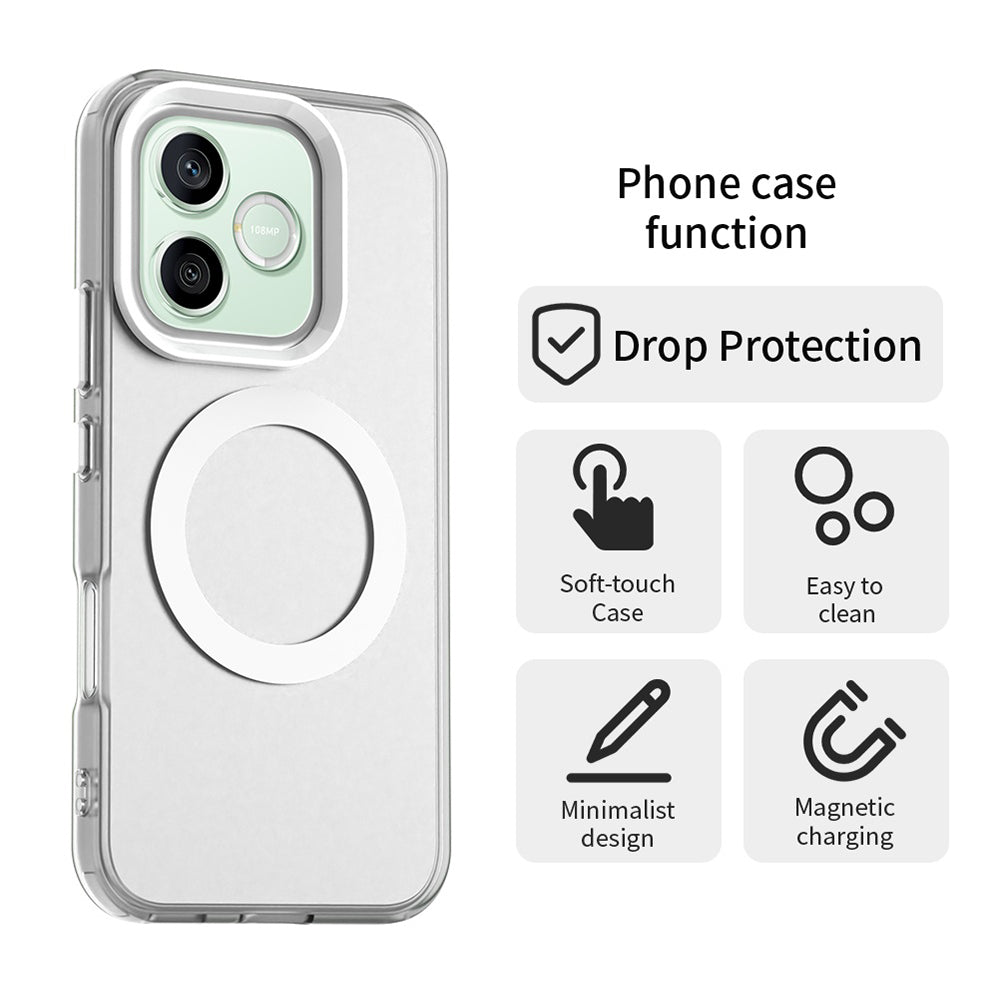 Husa MagSafe pentru Honor 600 Lite, Techsuit, CandyCase, Alba