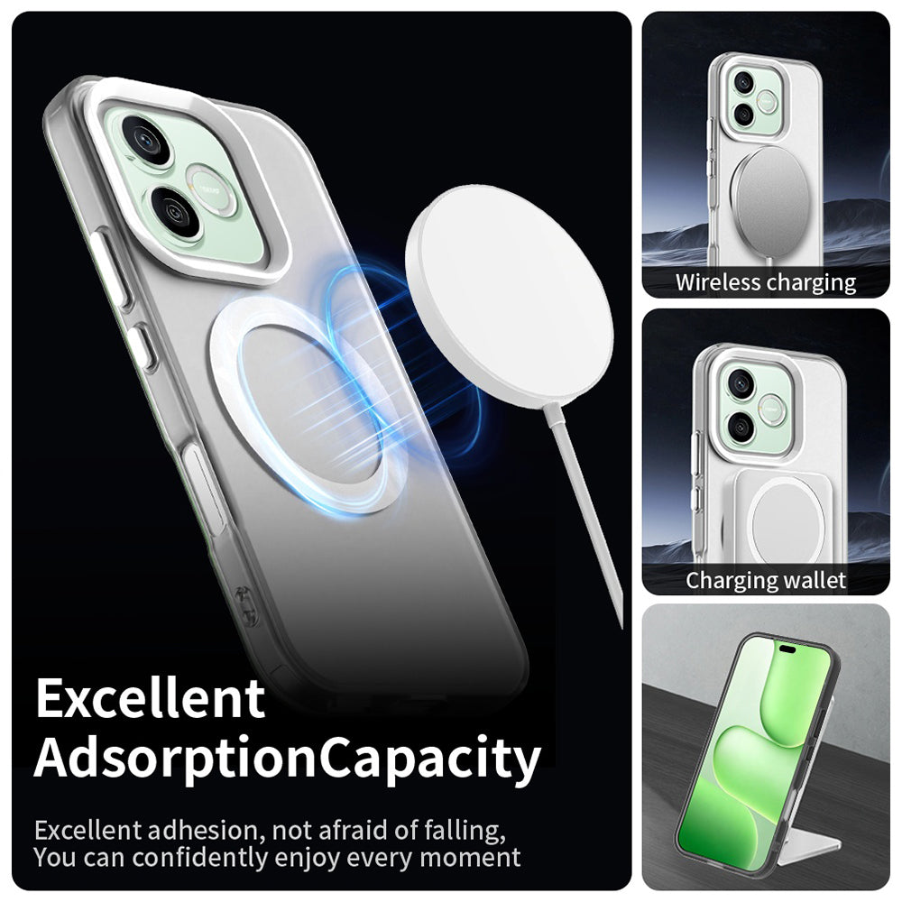 Husa MagSafe pentru Honor 600 Lite, Techsuit, CandyCase, Alba