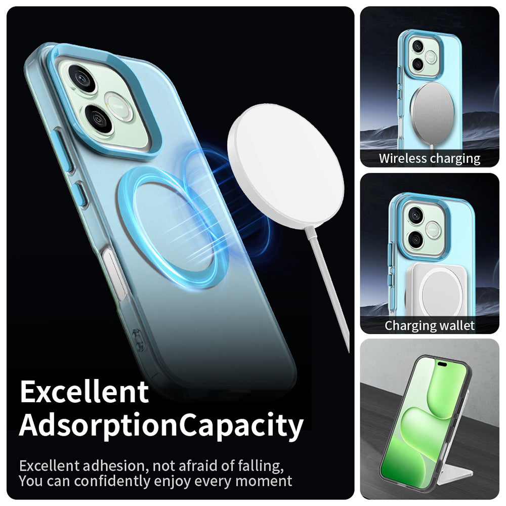 Husa MagSafe pentru Honor 600 Lite, Techsuit, CandyCase, Albastra
