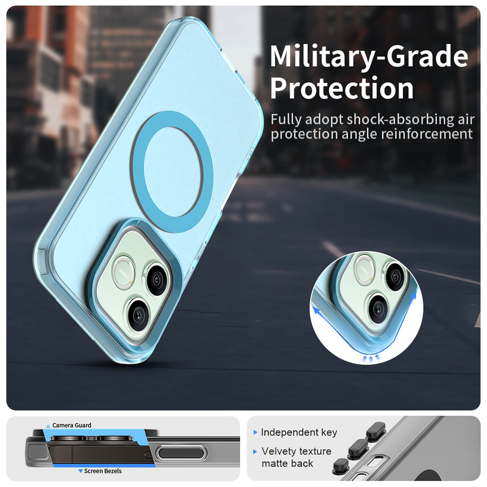 Husa MagSafe pentru Honor 600 Lite, Techsuit, CandyCase, Albastra