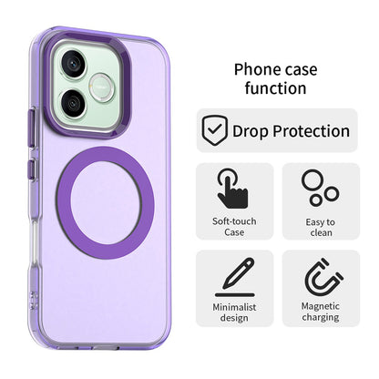 Husa MagSafe pentru Honor 600 Lite, Techsuit, CandyCase, Mov