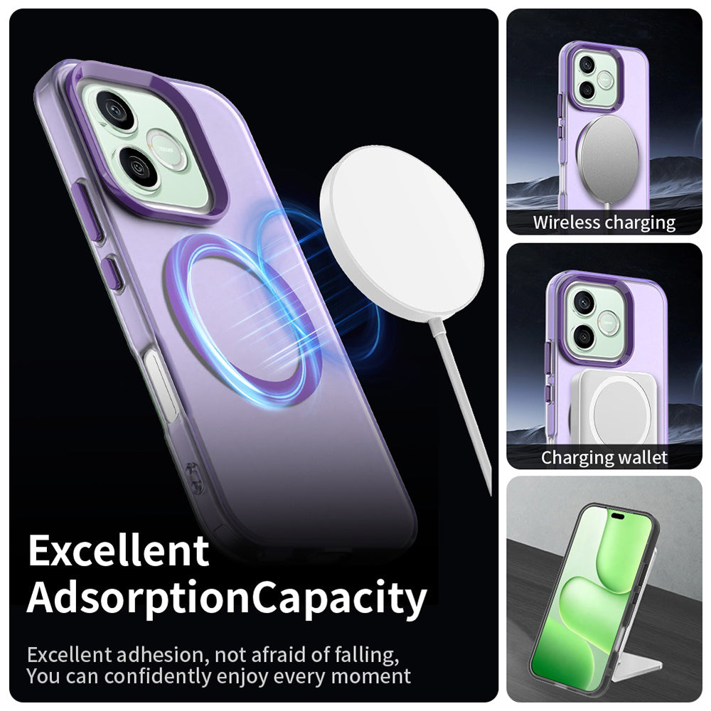Husa MagSafe pentru Honor 600 Lite, Techsuit, CandyCase, Mov