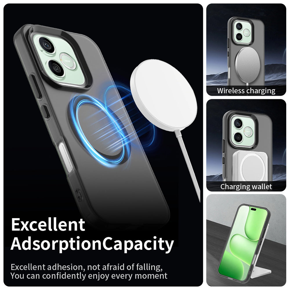 Husa MagSafe pentru Honor 600 Lite, Techsuit, CandyCase, Neagra
