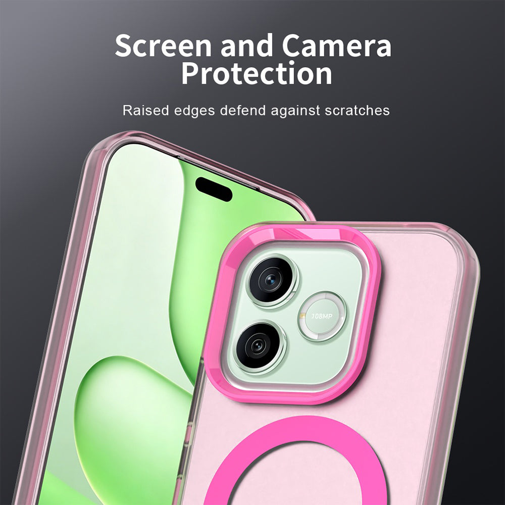 Husa MagSafe pentru Honor 600 Lite, Techsuit, CandyCase, Roz