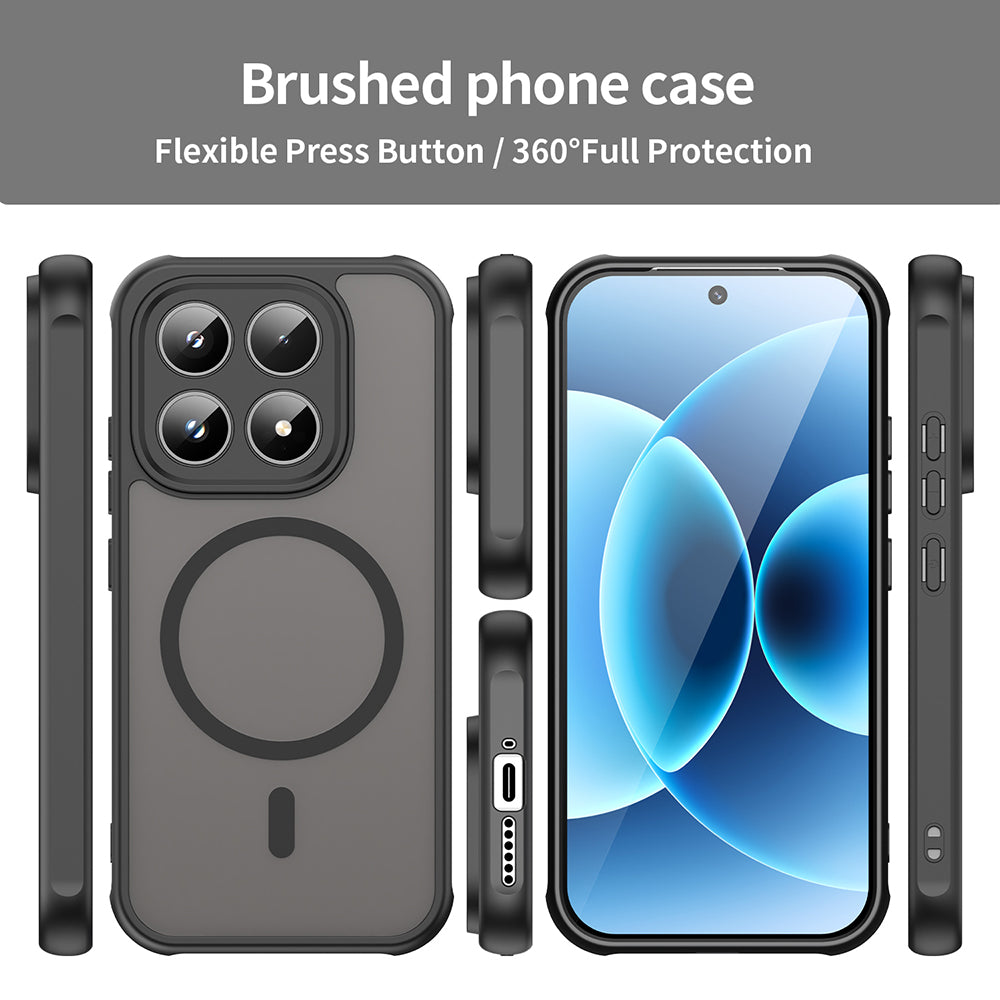 Husa MagSafe pentru Honor 600 Lite, Techsuit, HaloFrost II, Neagra