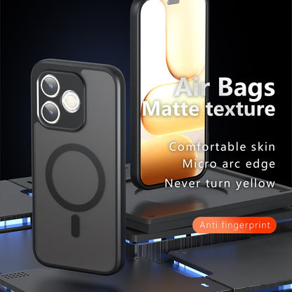 Husa MagSafe pentru Honor 600 Lite, Techsuit, PureFrost, Neagra Satinata