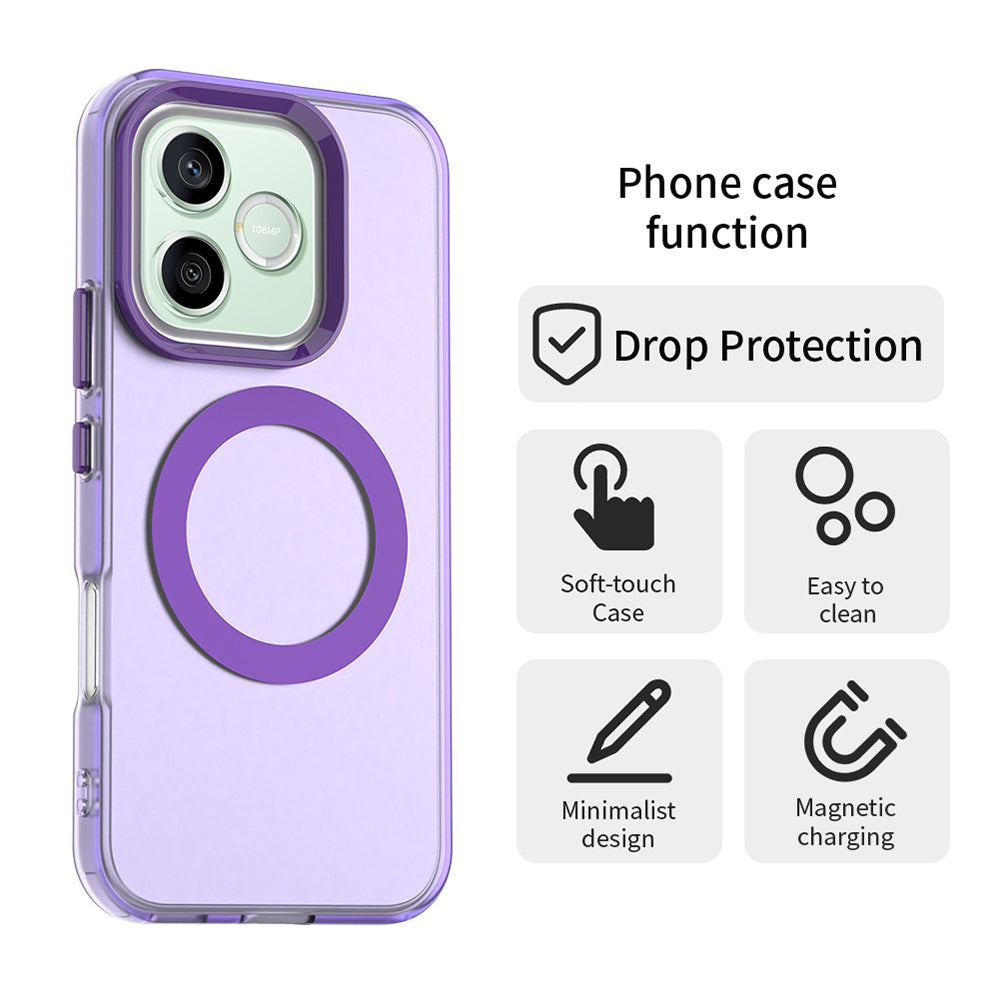 Husa MagSafe pentru Honor 600 Pro / 600, Techsuit, CandyCase, Mov
