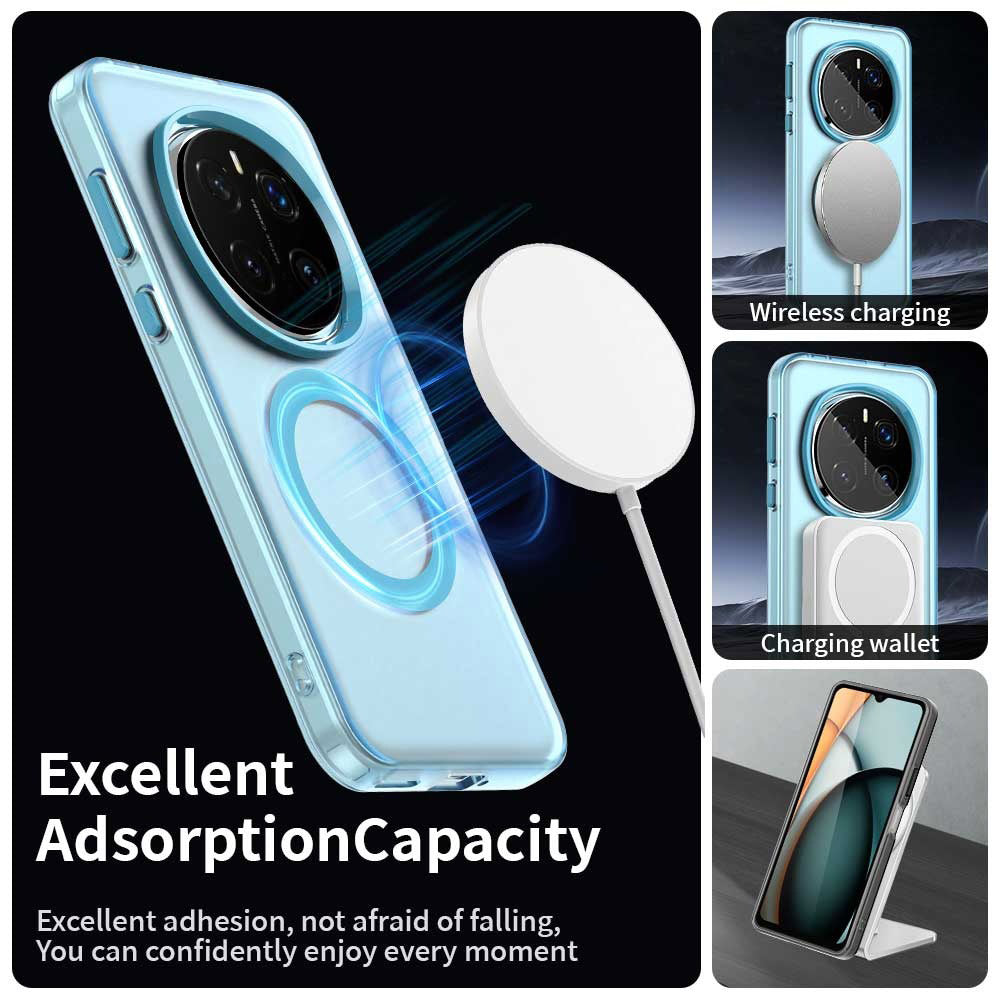 Husa MagSafe pentru Honor Magic7 Pro, Techsuit, CandyCase, Albastra