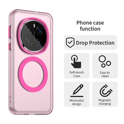 Husa MagSafe pentru Honor Magic7 Pro, Techsuit, CandyCase, Roz